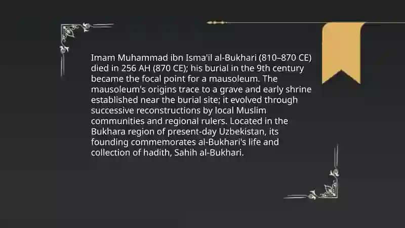 The Mausoleum of Imam al-Bukhari 3
