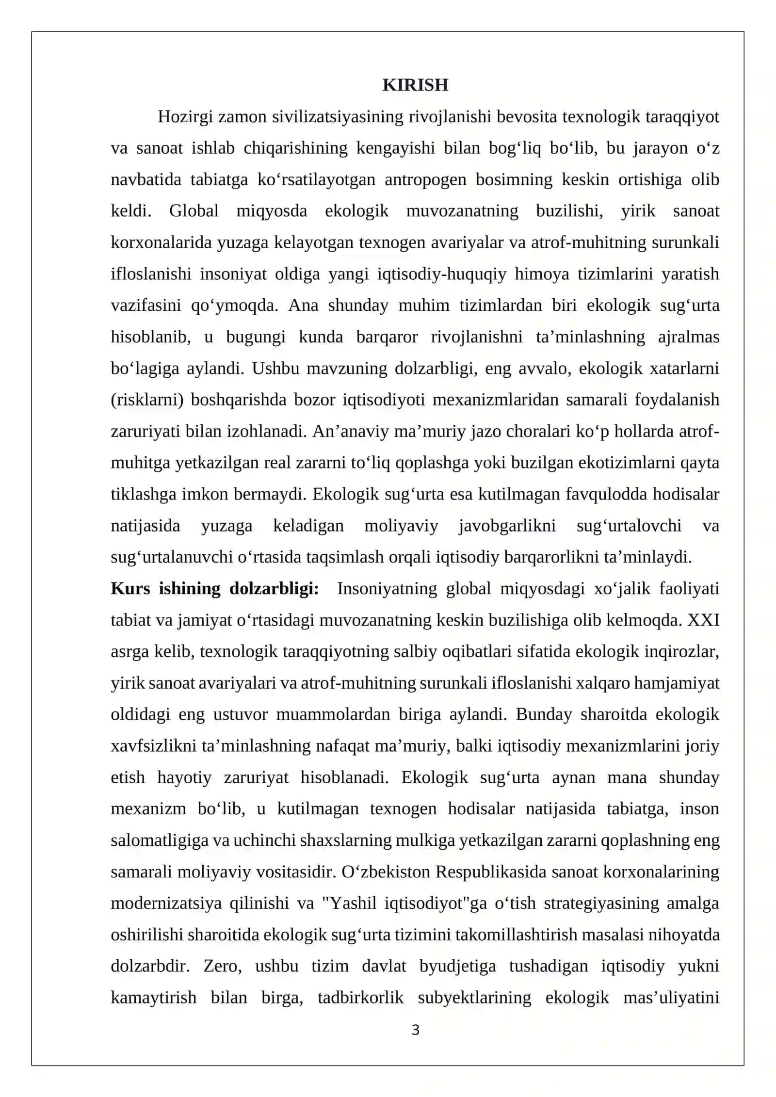 EKOLOGIK SUGʻURTA 3