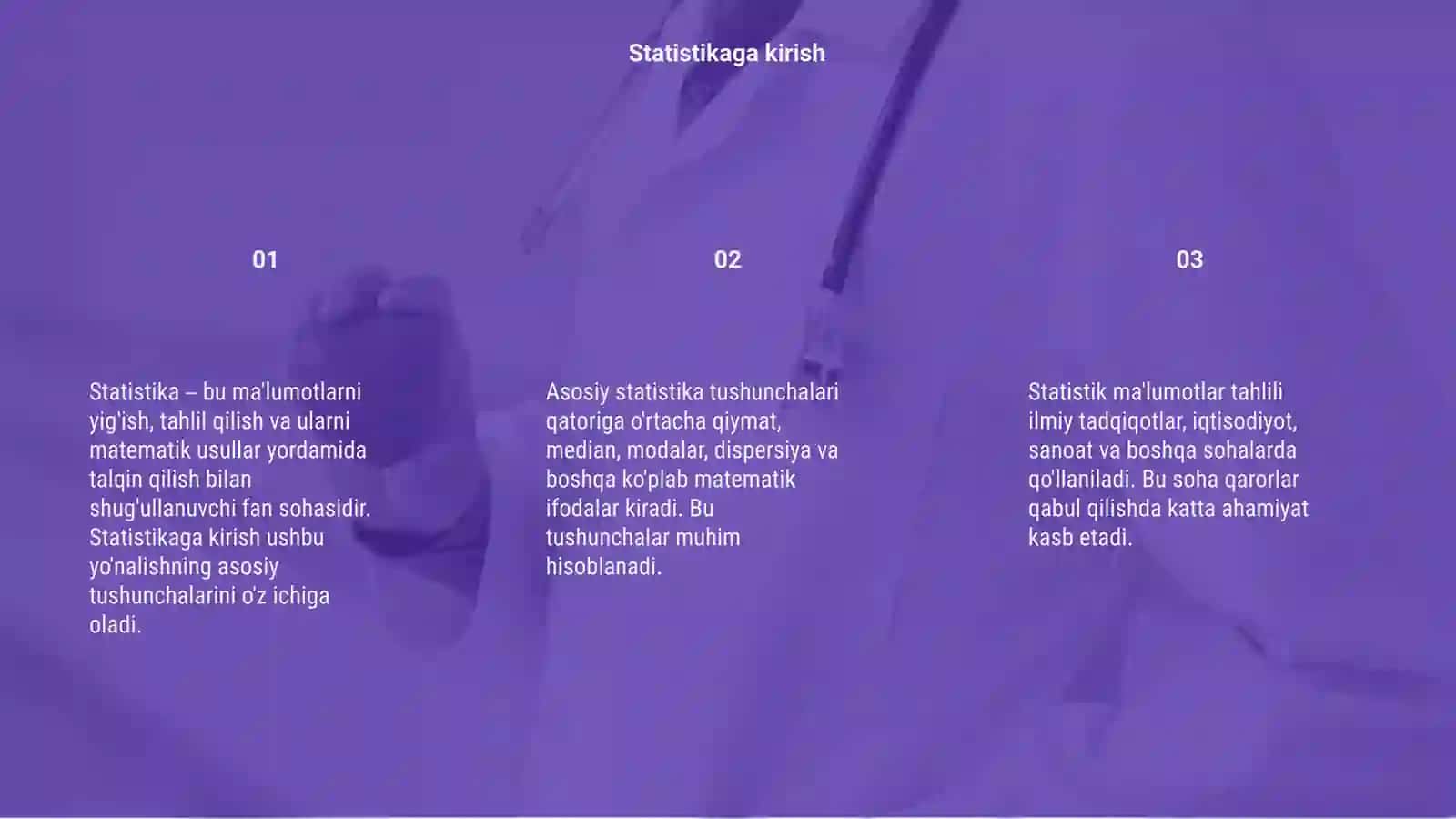 Matematik statistika elementlari 3