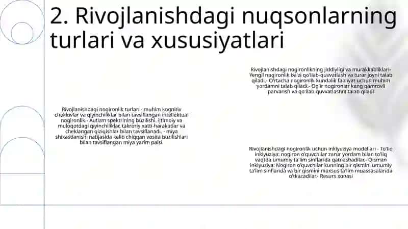 Alohida Yordamga Muhtoj Bolalarda Rivojlanishidagi Nuqsonining Chiqurligi Va Tuzilishiga Qarab Inklyuziya Modellarini Tanlash 3