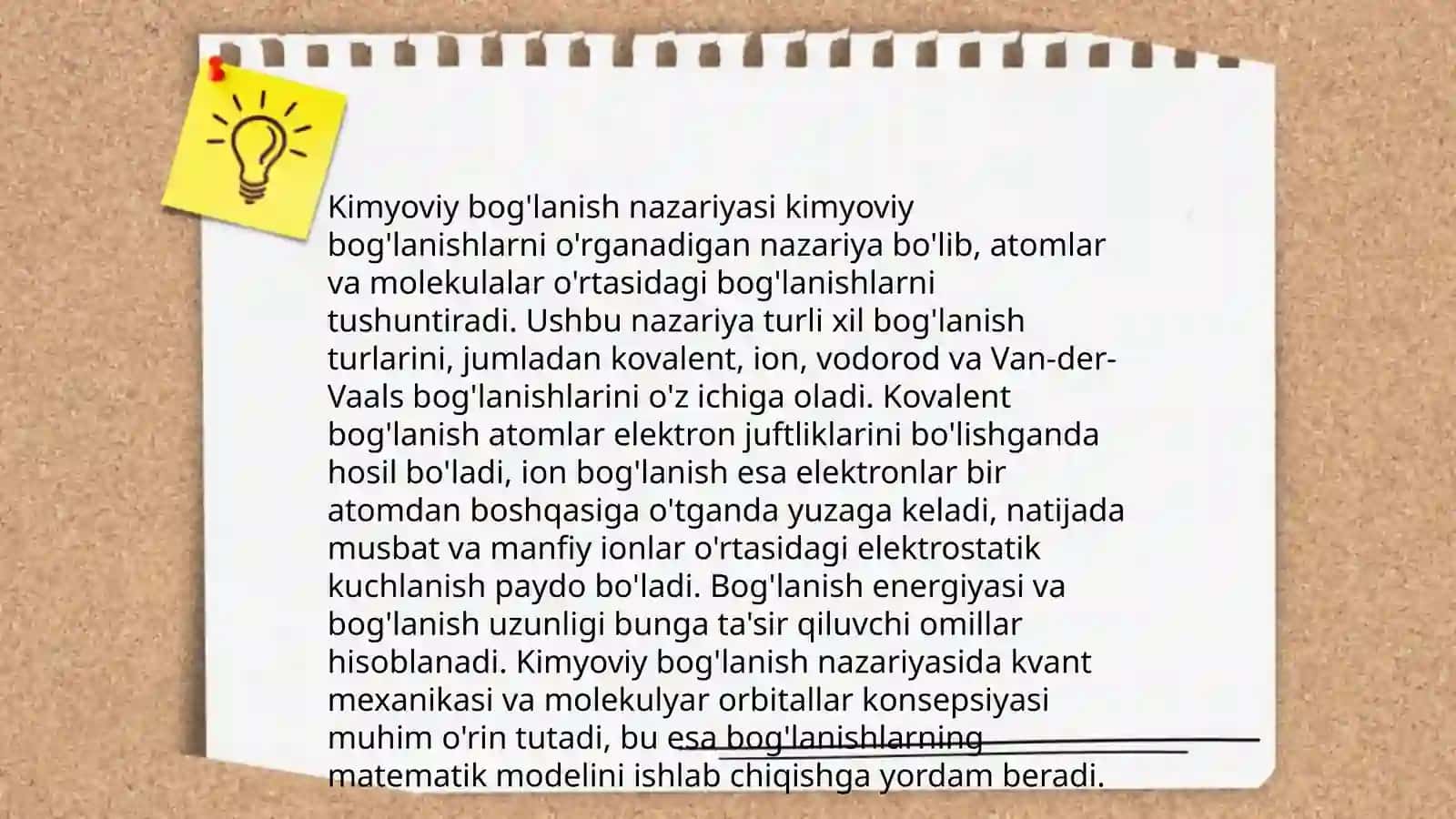 Kimyoviy bog' haqidagi tushunchalarning shakillanishi 3