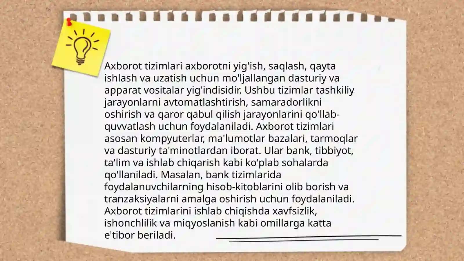 Axborot tizimlari haqida tushuncha 3