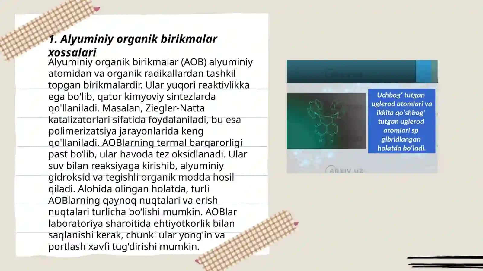 Alyuminiy Organik Birikmalar Texnologiyasi 3