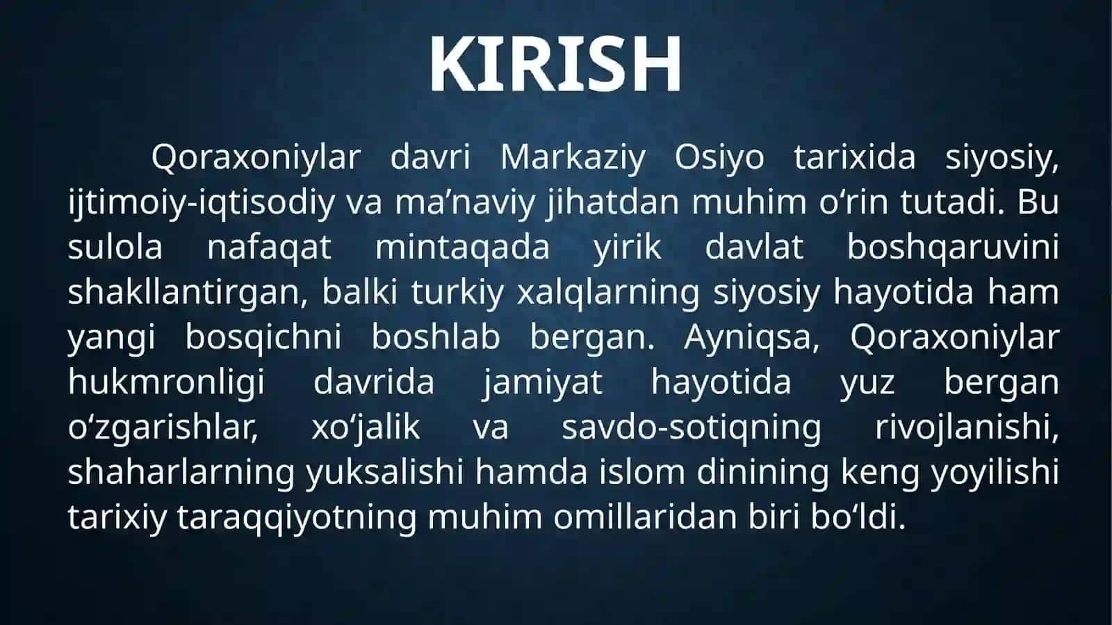 Qoraxoniylardavridaijtimoiyiqtosodiyhayotvaislomdini 3