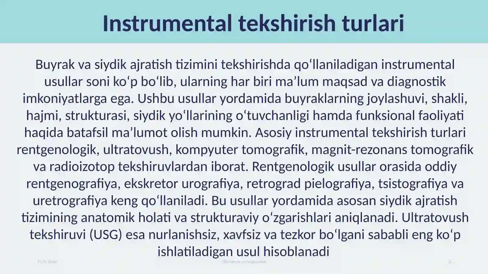 Instrumental tekshirish turlari 3