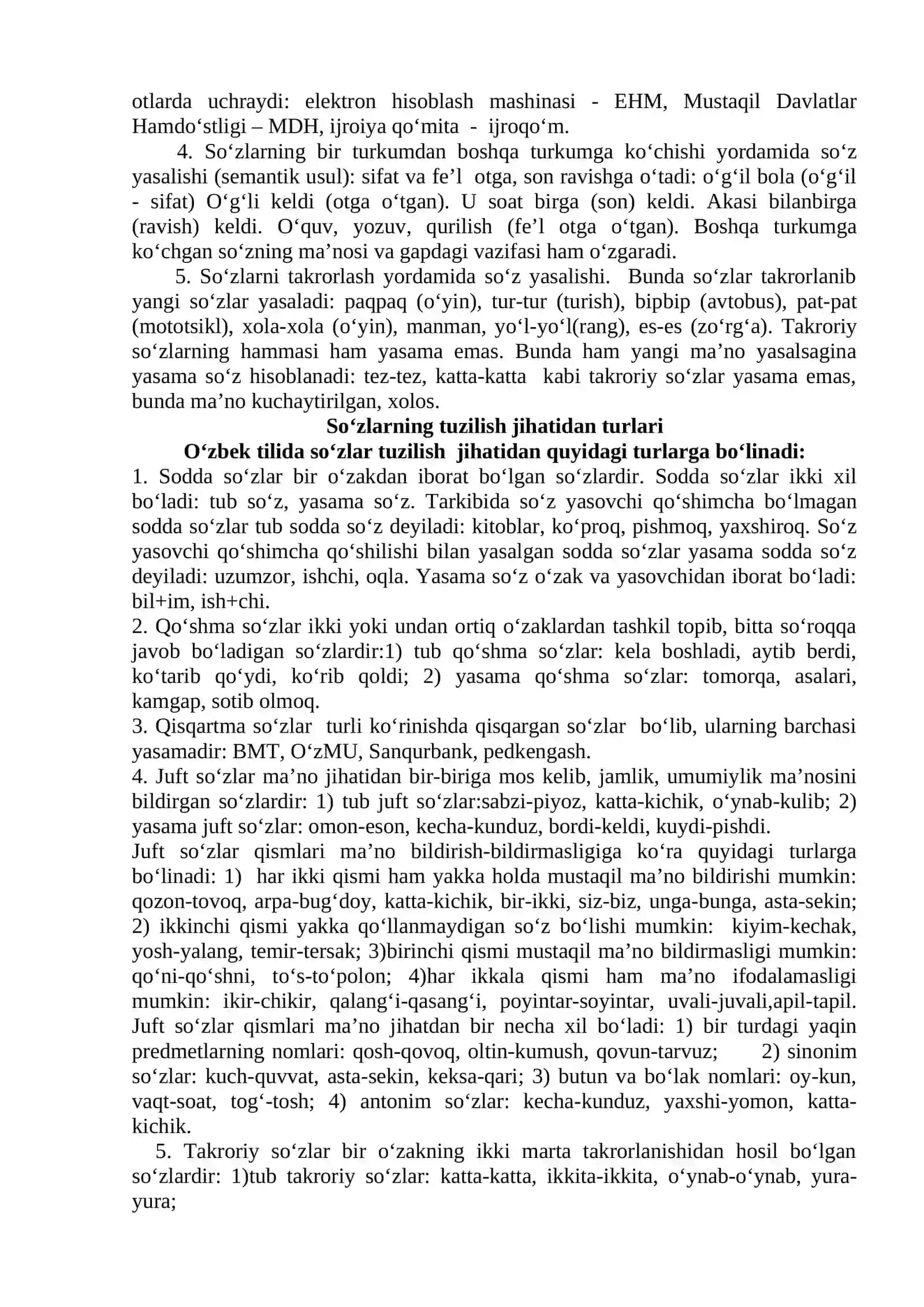 So’zning morfemik tarkibi va so’z yasalishi 3