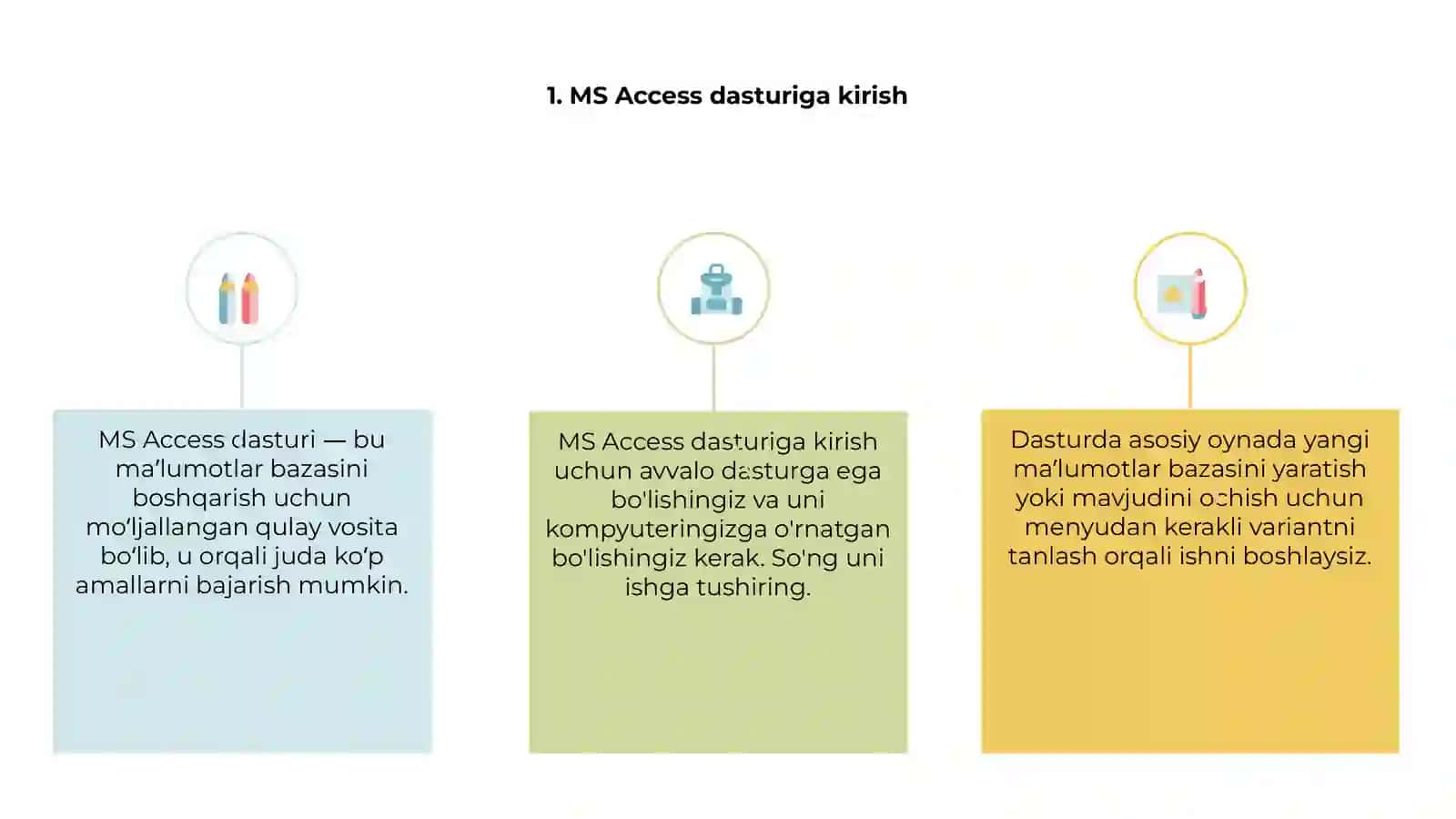 MS Access dasturi 3