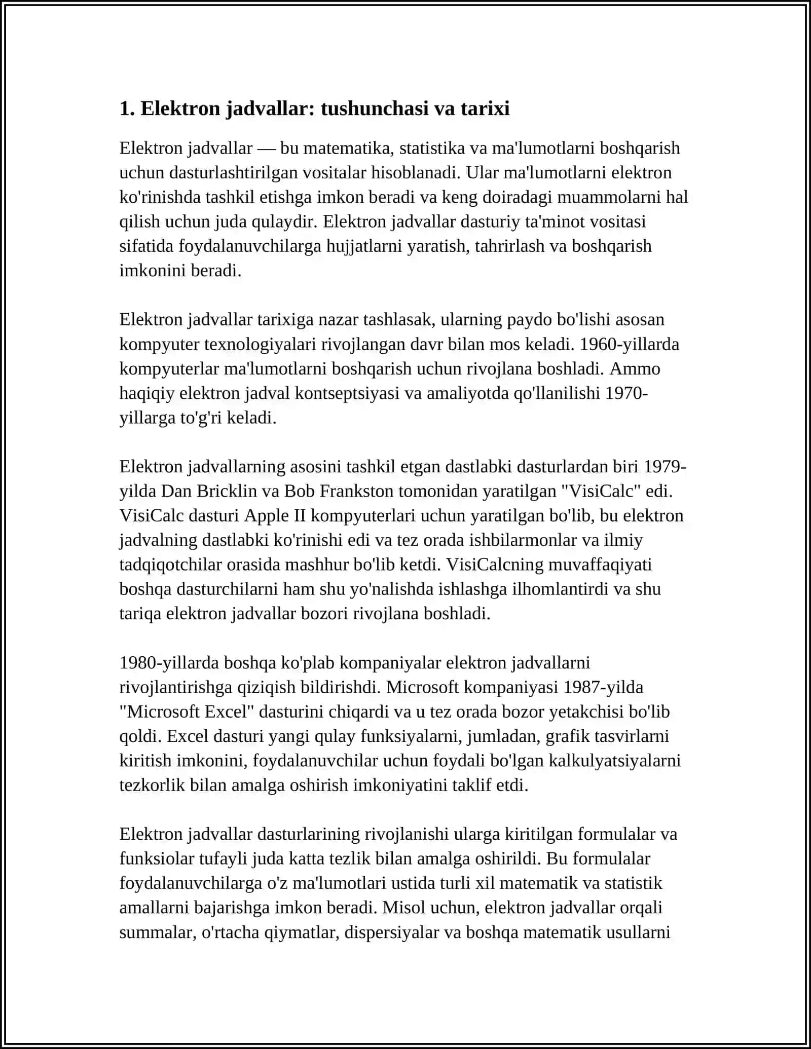 ELEKTRON JADVALLAR 3