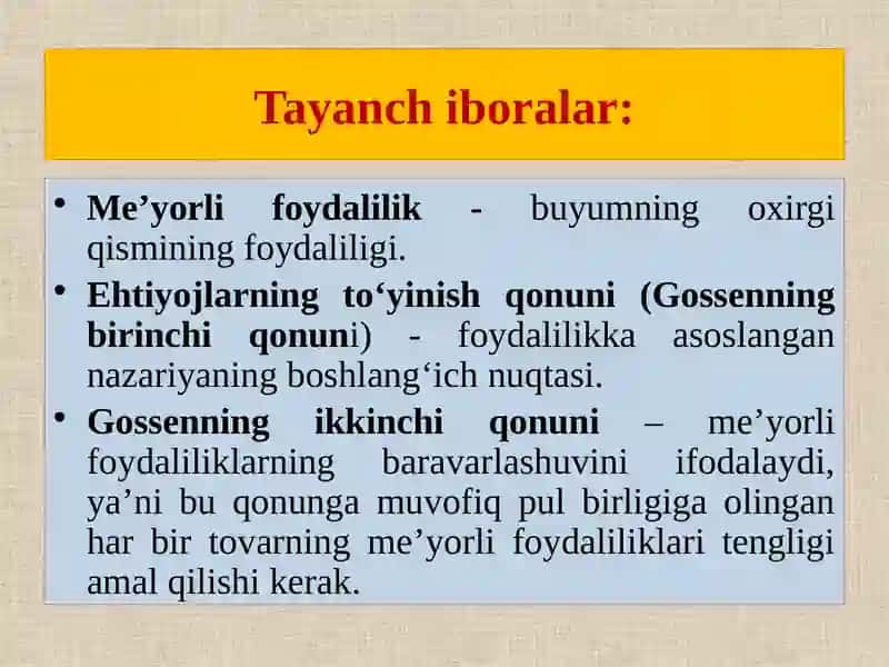 MARJINALIZM TA‘LIMOTI VA NEOKLASSIK IQTISODIY MAKTABLAR 3