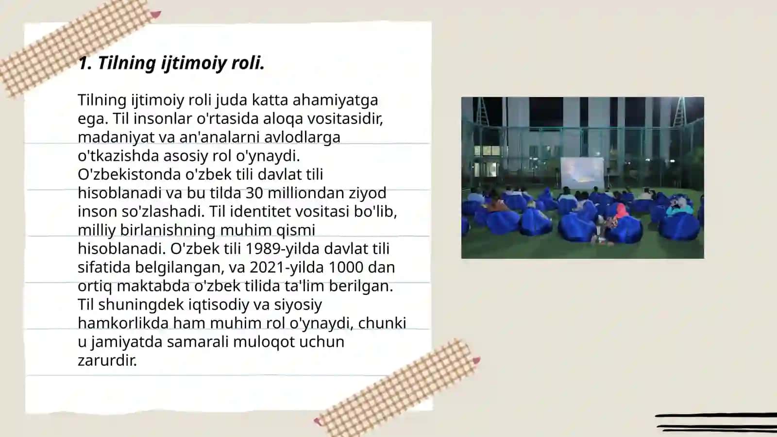 Tilni jamiyatdagi õrni 3
