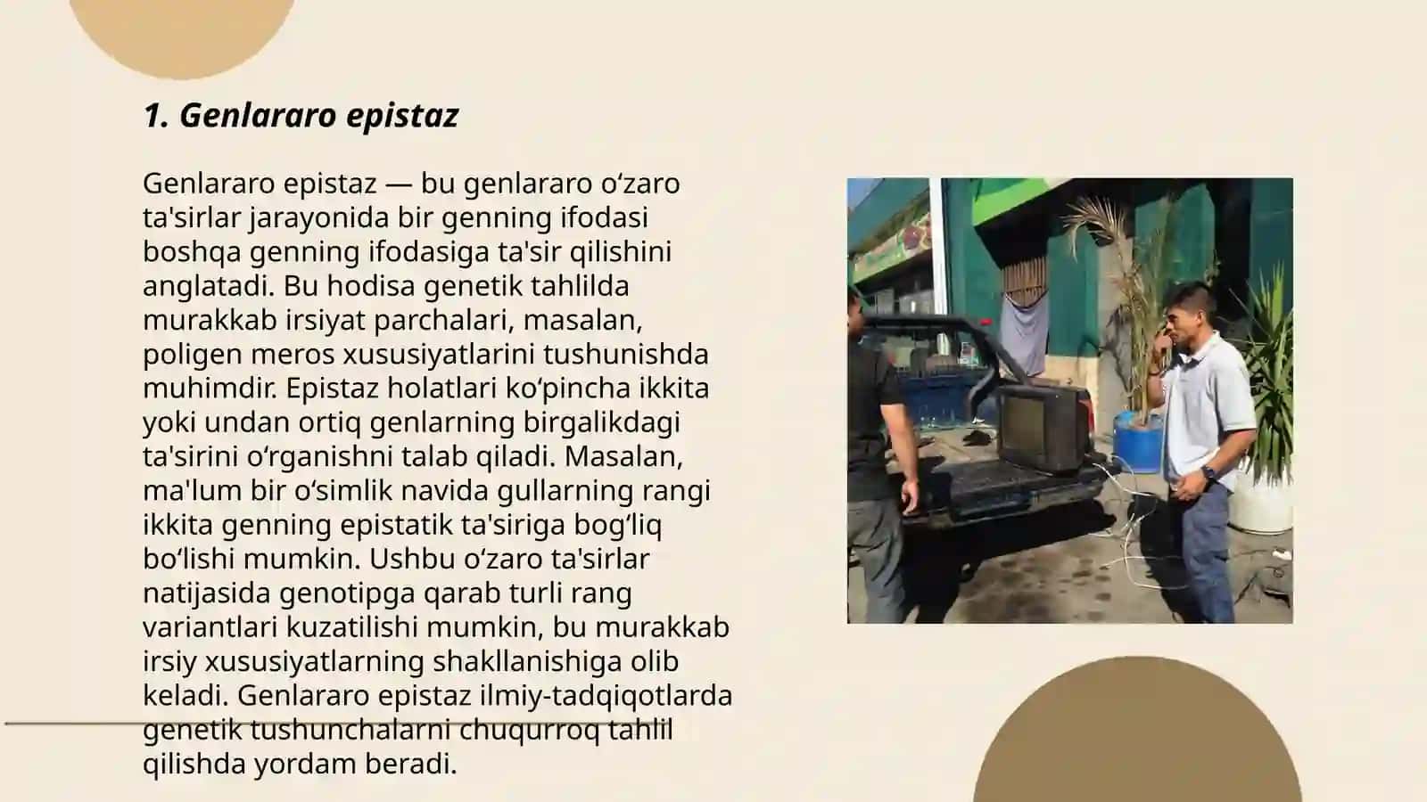 Genlararo epistaz 3