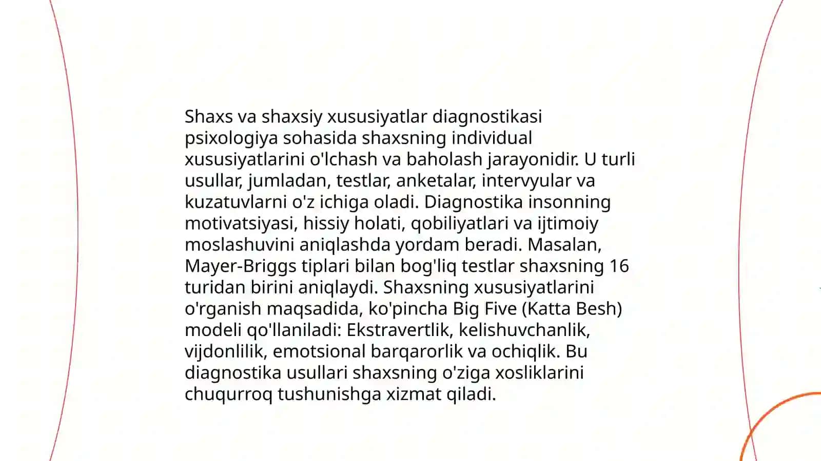 Psixodiagnostik tekshiruv va tadqiqotlar 3