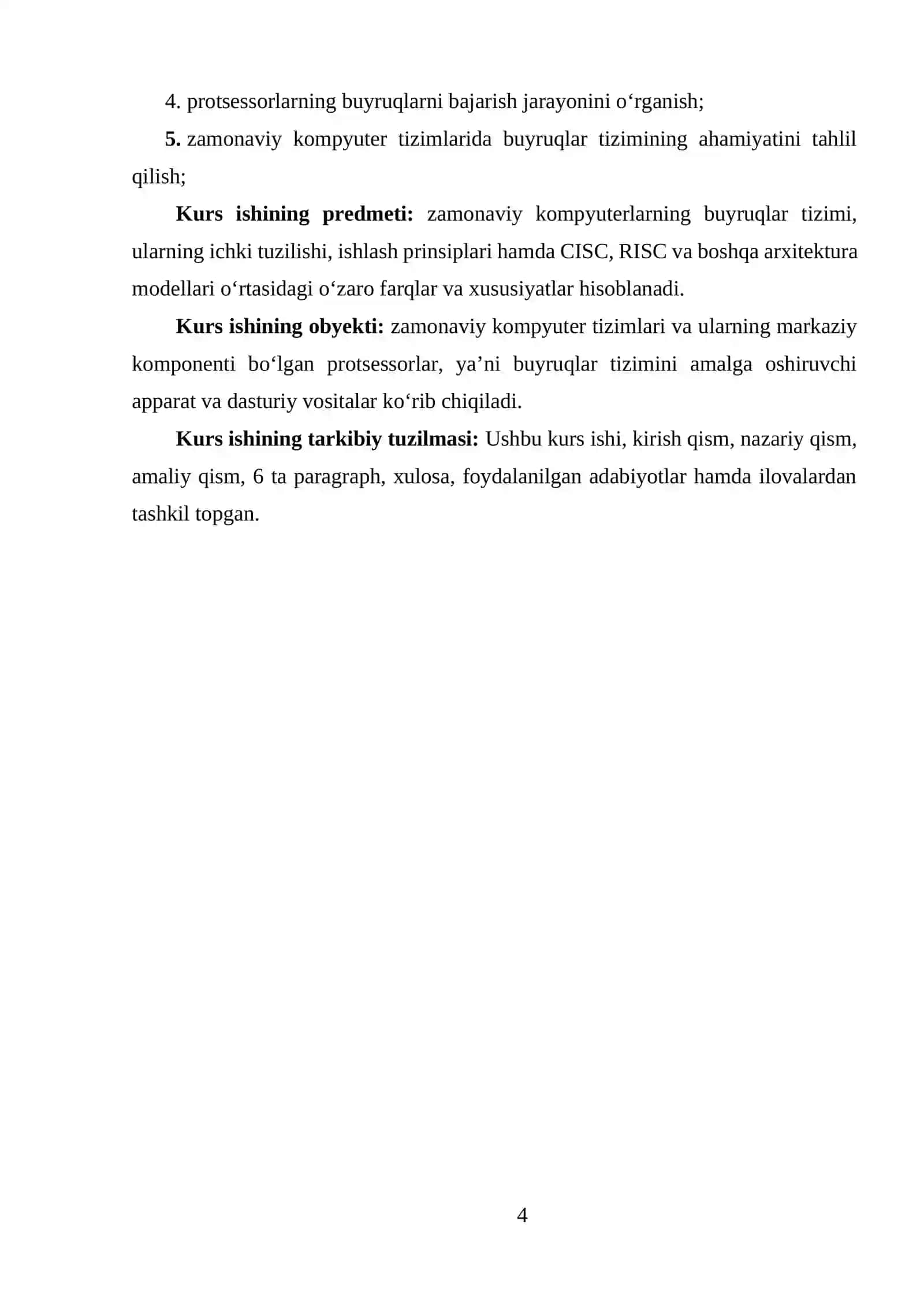 Zamonaviy kompyuterlaning buyruqlar tizimi. Buyruqlar tizimi arxitekturalarini tasniflash 3