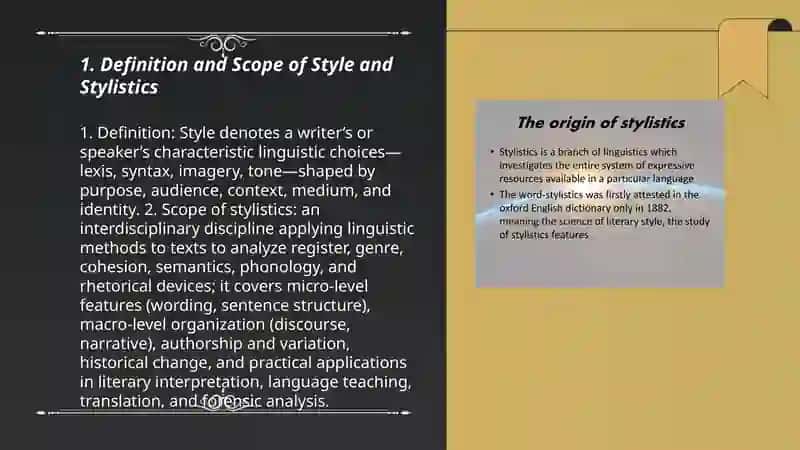 Introduction to Style and Stylistics 3