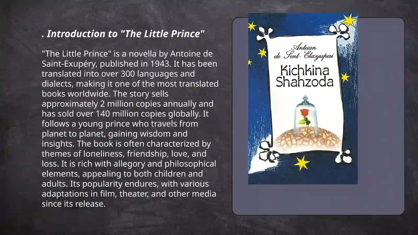 Atuant de Sent-Ekzyuperyning "The Little Prince" 3