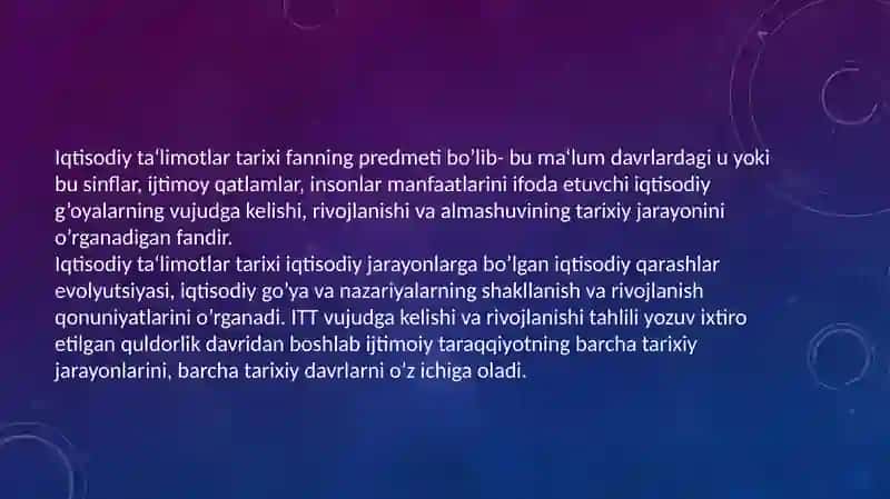 Iqtisodiy ta'limotlar tarixi 3