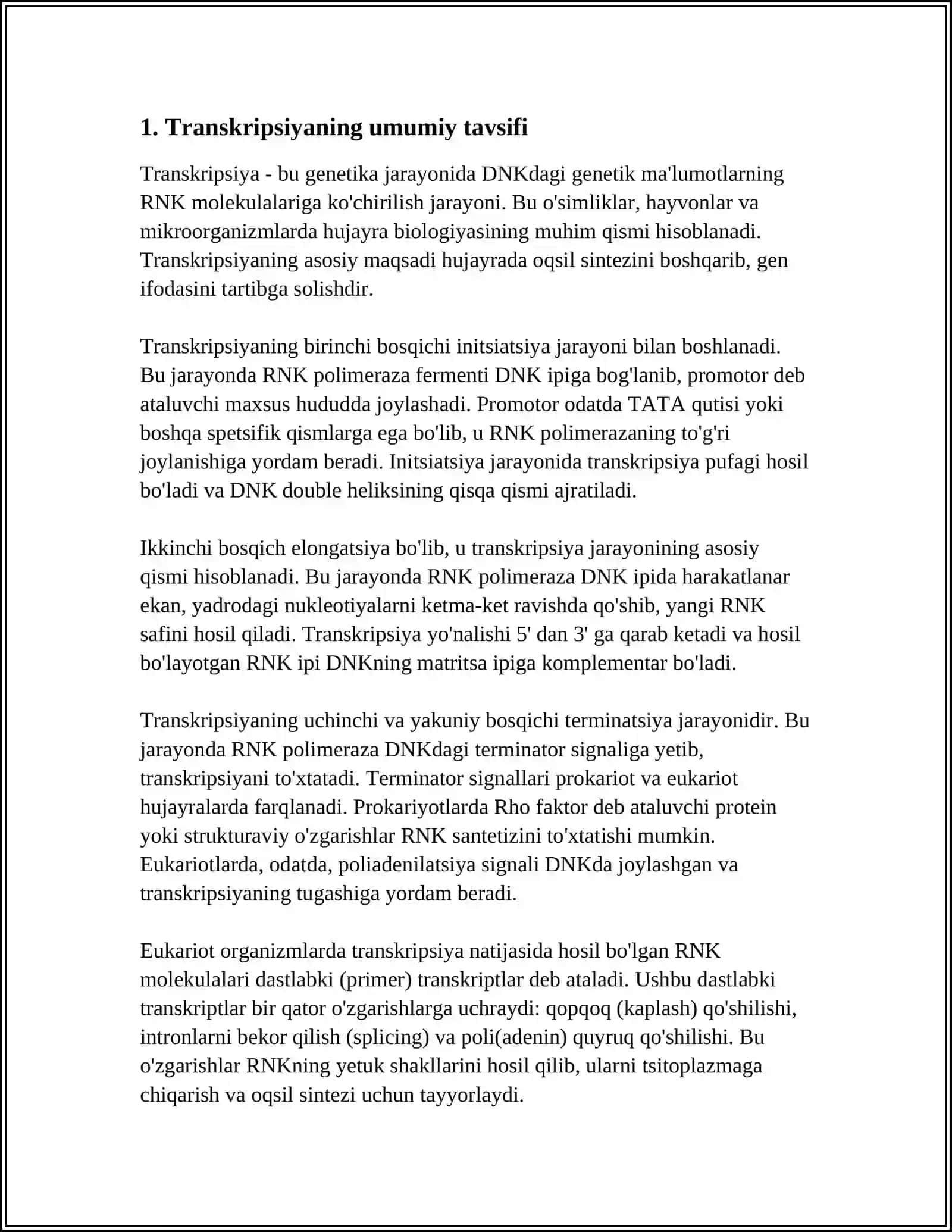 TRANSKRIPSIYA VA UNGA XOS XUSUSIYATLAR 3