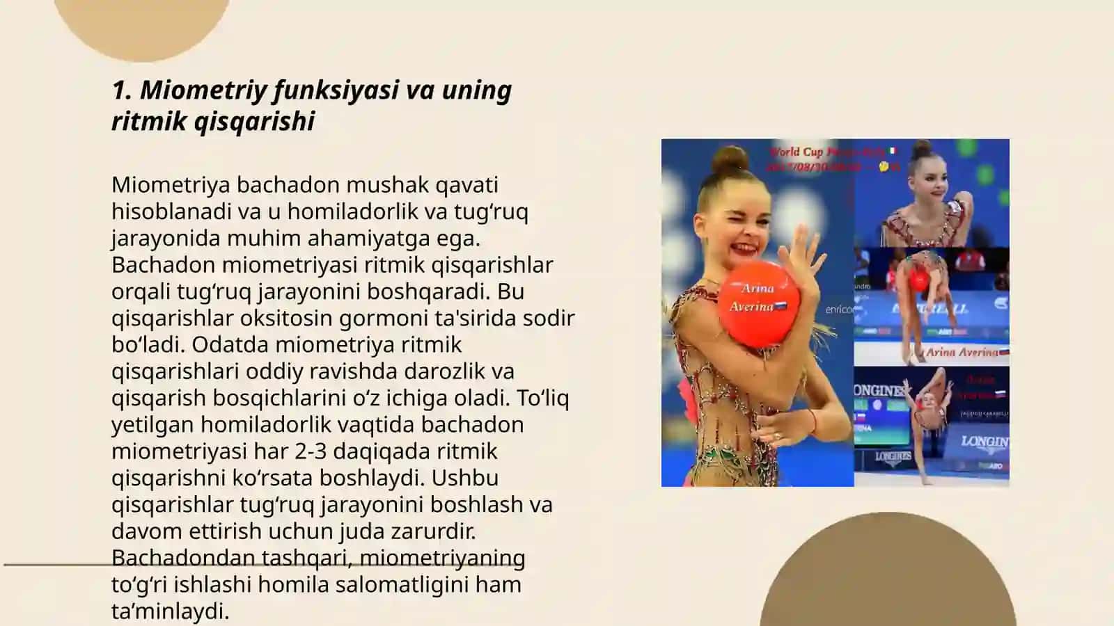 Miometriy ritmik va tonik qisqartiruvchu vositalar 3