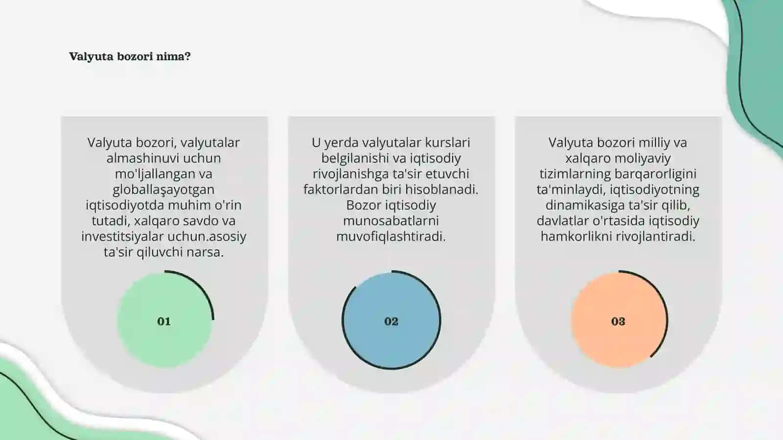 Valyuta bozori va uning iqtisodiyotdagi o'rni 3