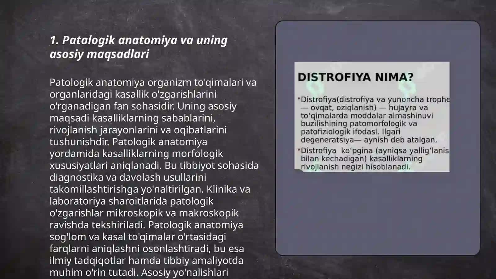 Patalogik anatomiya moduliga kirish distrofiya parenximatoz oqsilli distrofiya bolalarda oziga xos xususiyati 3