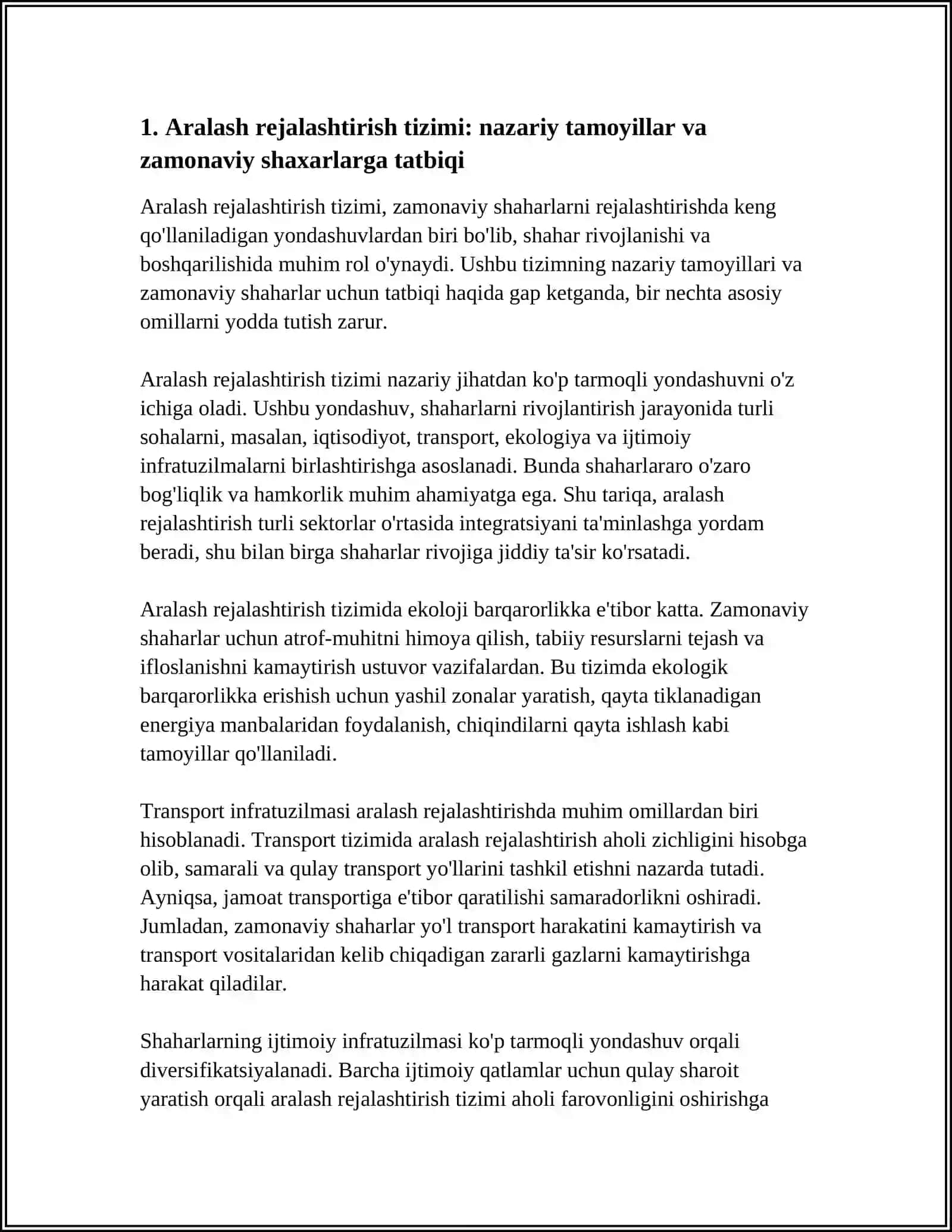 Aralash Rejalashtirish Tizimi 3