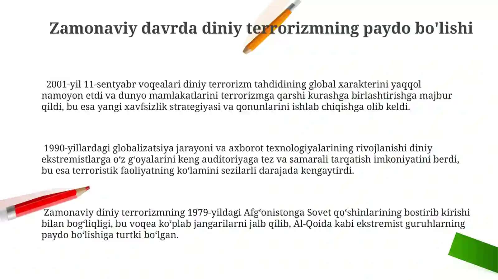 Zamonaviy davrda diniy terrorizmning paydo bo'lishi 3