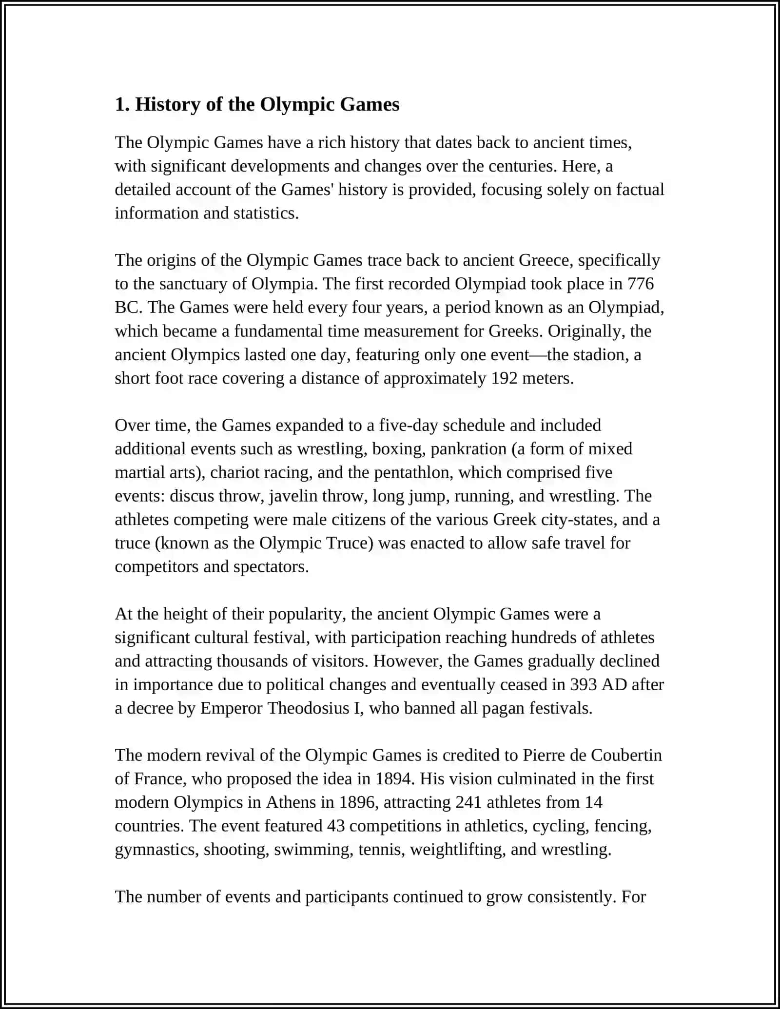 History of the Olympic Games 3