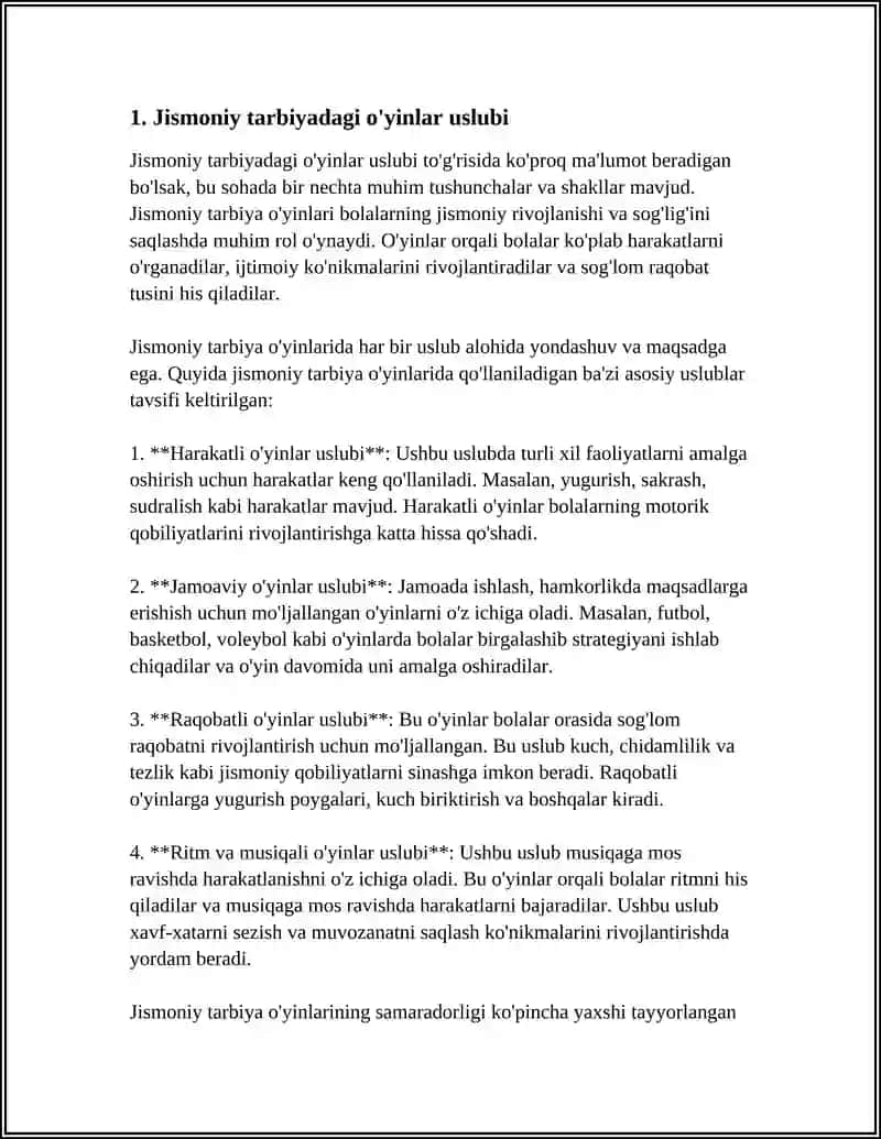 JISMONIY TARBIYA METODIKASIDA O'YIN VA MASHQLARNI QO'LLASH 3