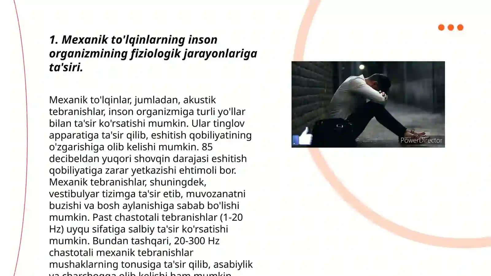 Mexanik to'lqinlarni inson organizmga ta'siri 3