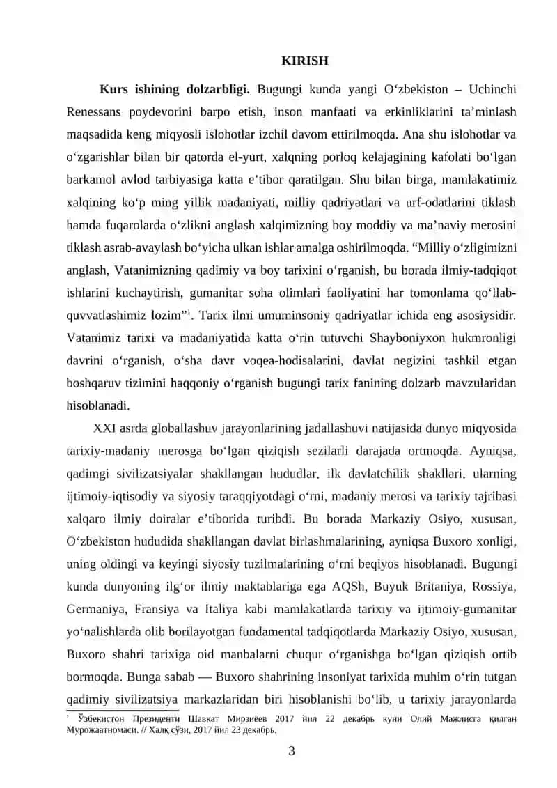 Buxoro xonligi tarixiga oid manbalar tahlili. 3