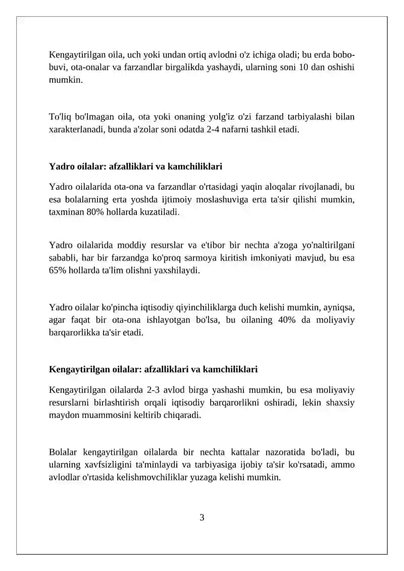 Oilalarning tuzilmasi va hayot sifatiga koʻra klassifikatsiyasi 3