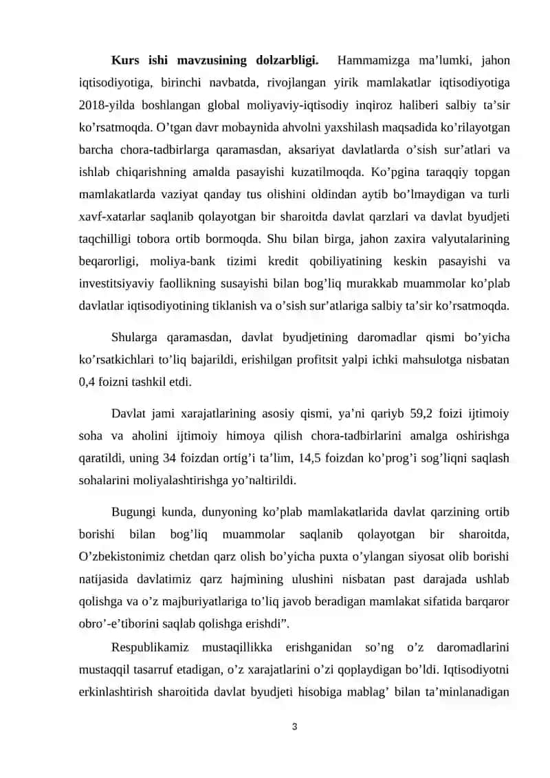 O'zbekiston Respublikasi to'lov balansi 3