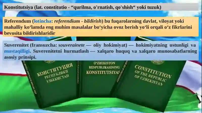 O‘zbekiston respublikasi konstitutsiyasi:  Inson huquqlarining kafolati 3
