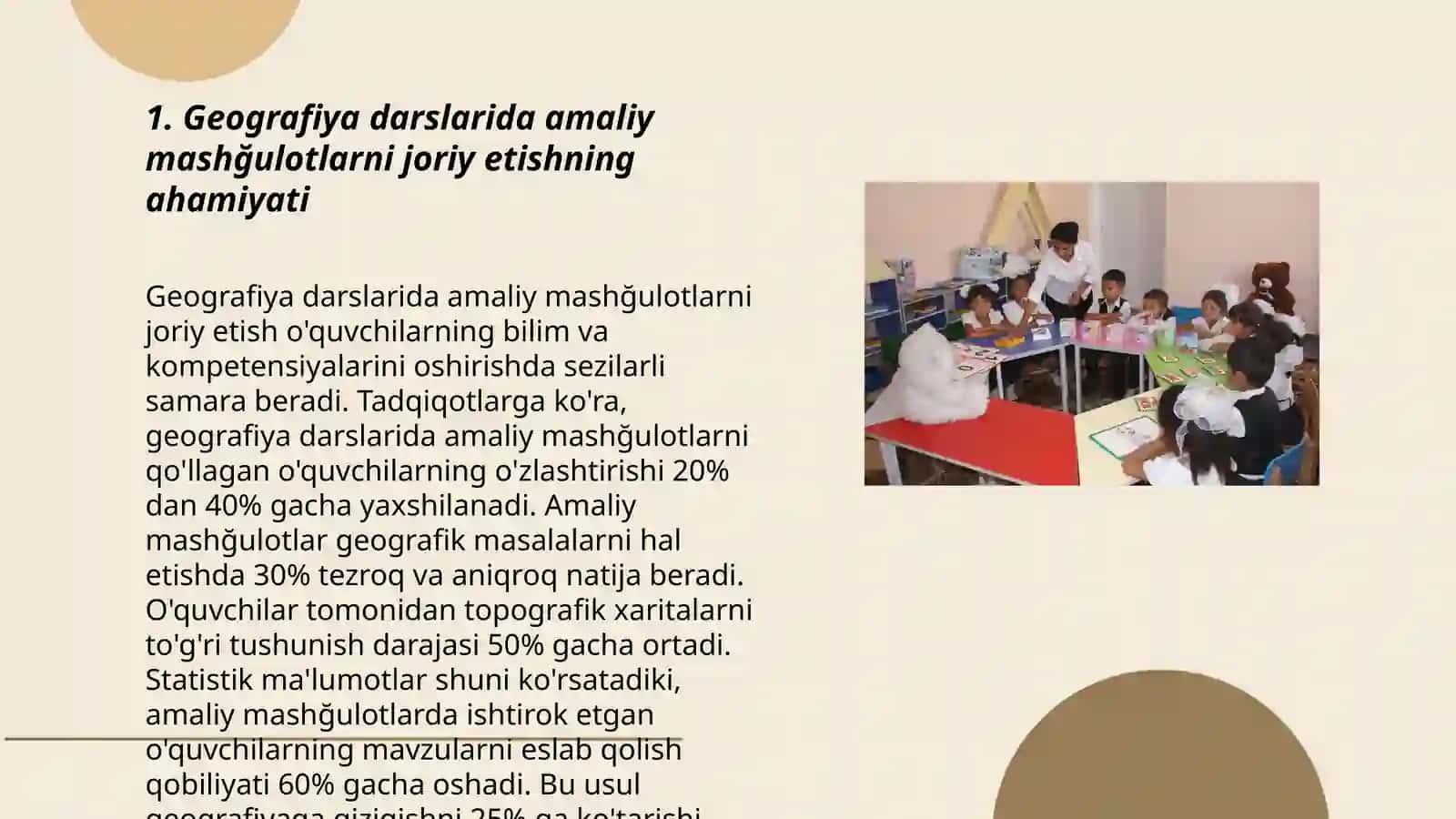 Geografiya darslarida amaliy mashğulotlardan foydalanish metodikasi 3