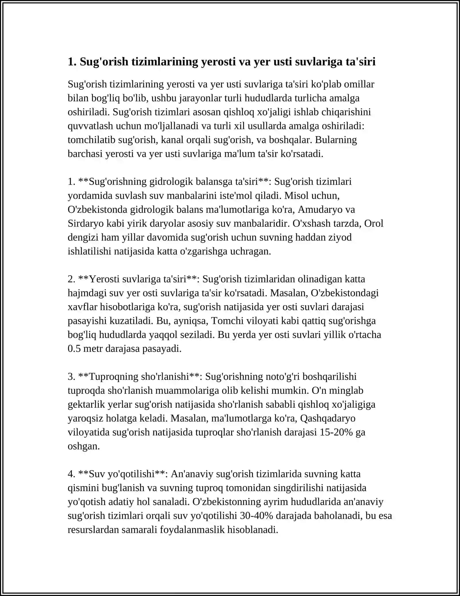SUV RESURSLARIDA BOSHQARISH IRIGATSIYANING TASIRI 3