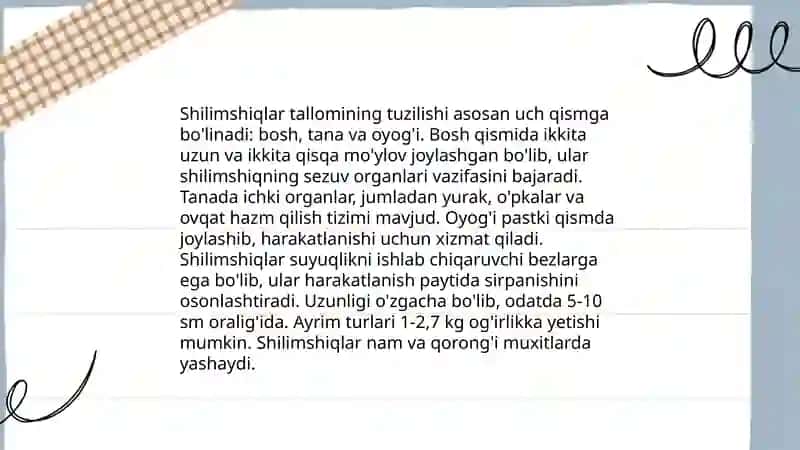 Shilimshiqlar tallomining tuzilishi. Ularning boshqa tuban oʻsimliklardan farqlari va oʻxshashligi 3