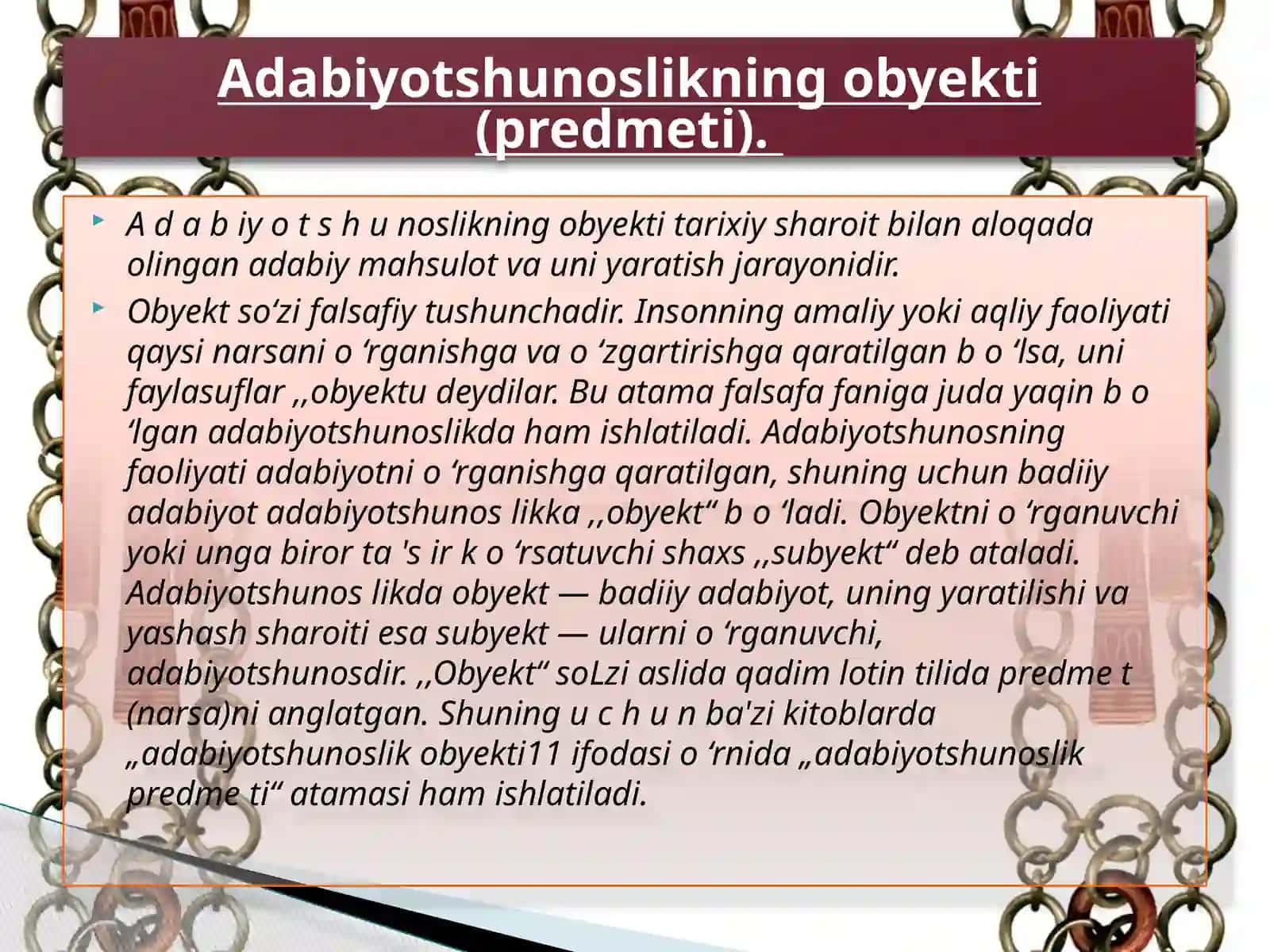 adabiyotshunoslik tarkibiy qismlari, maqsadi va vazifalari 3