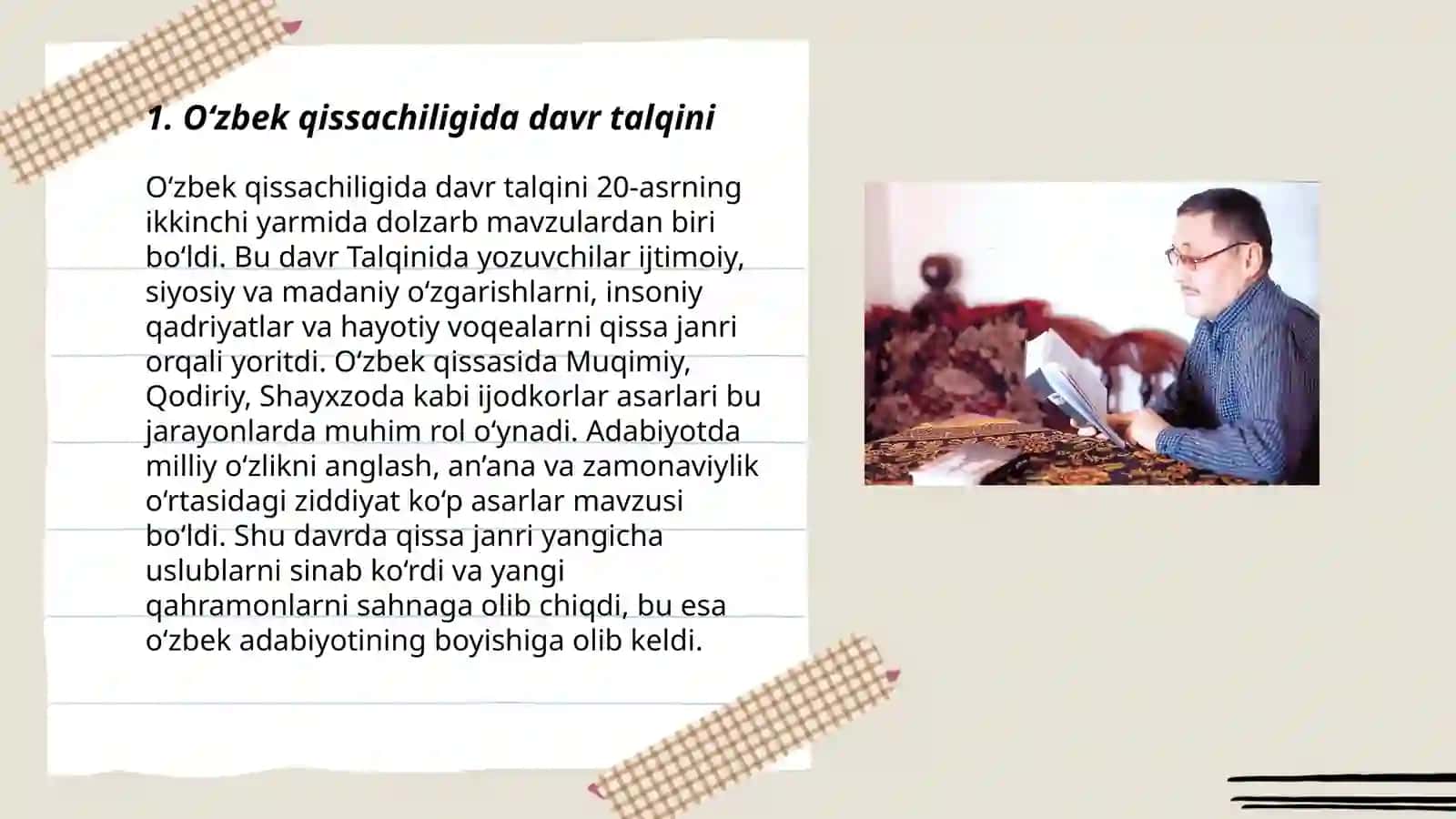 O‘zbek qissachiligida davr va shaxs muammosi ( Nazar Eshonqul) 3