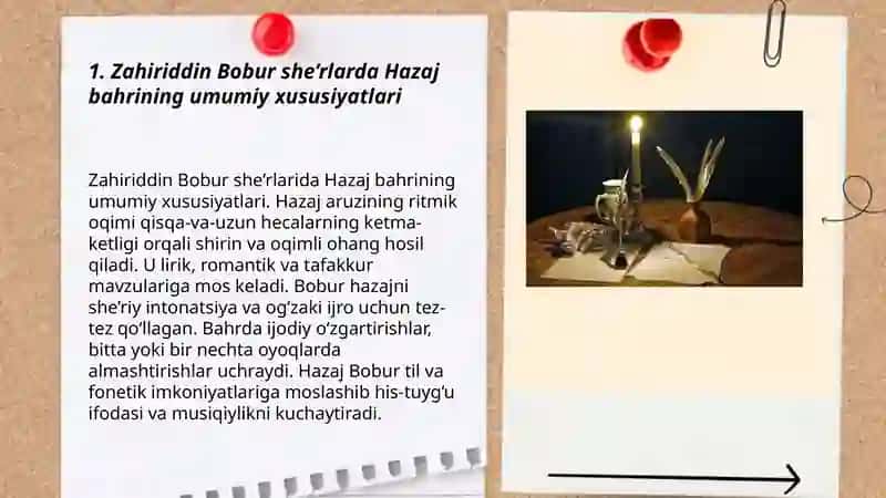 Hazaj bahrining musamman vaznlari tahlili (Zahiriddin Bobur she’rlari asosida) 3