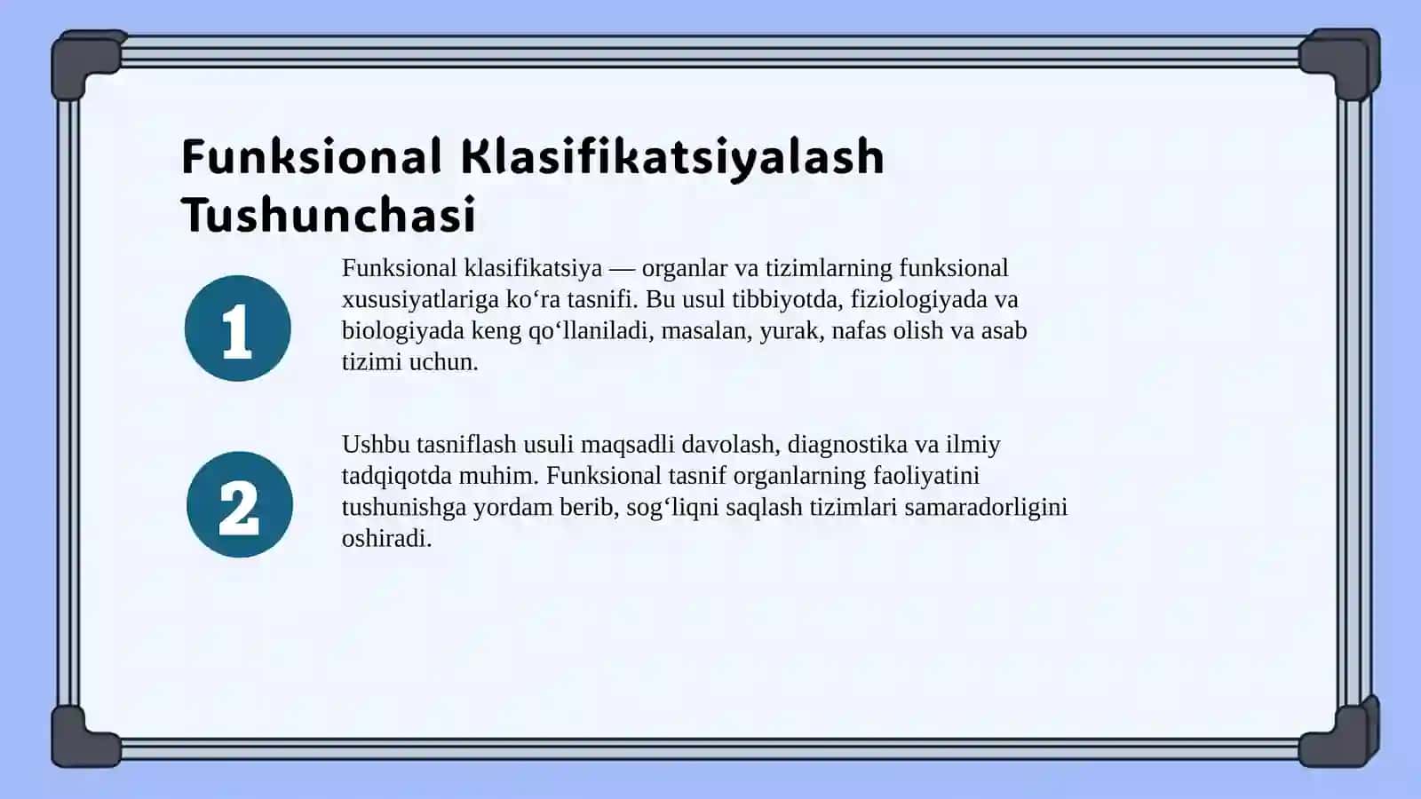 Funksional klasifikatsiyalash 3
