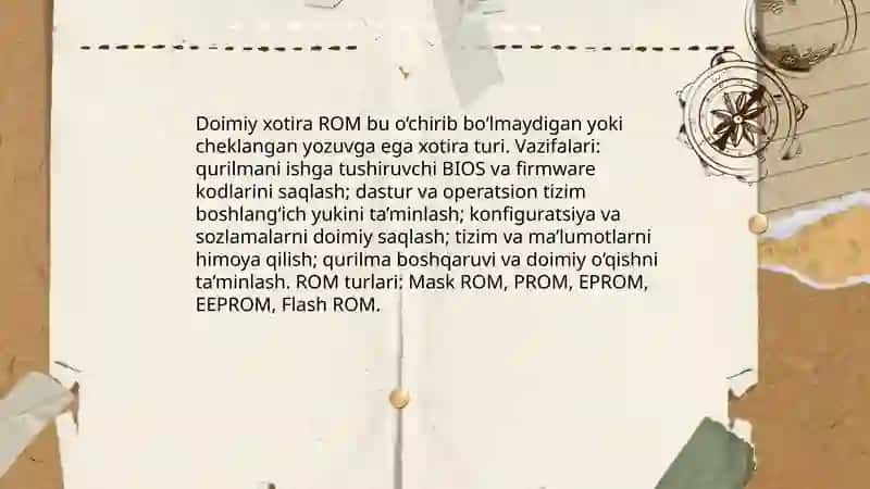 Doimiy xotira ROM 3