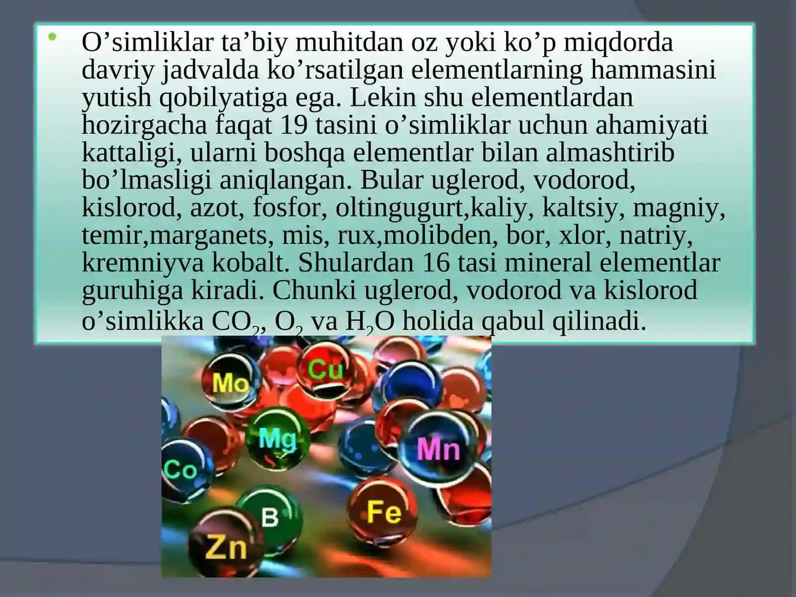 Mikroelementlar va ularning fiziologik ahamiyati 3