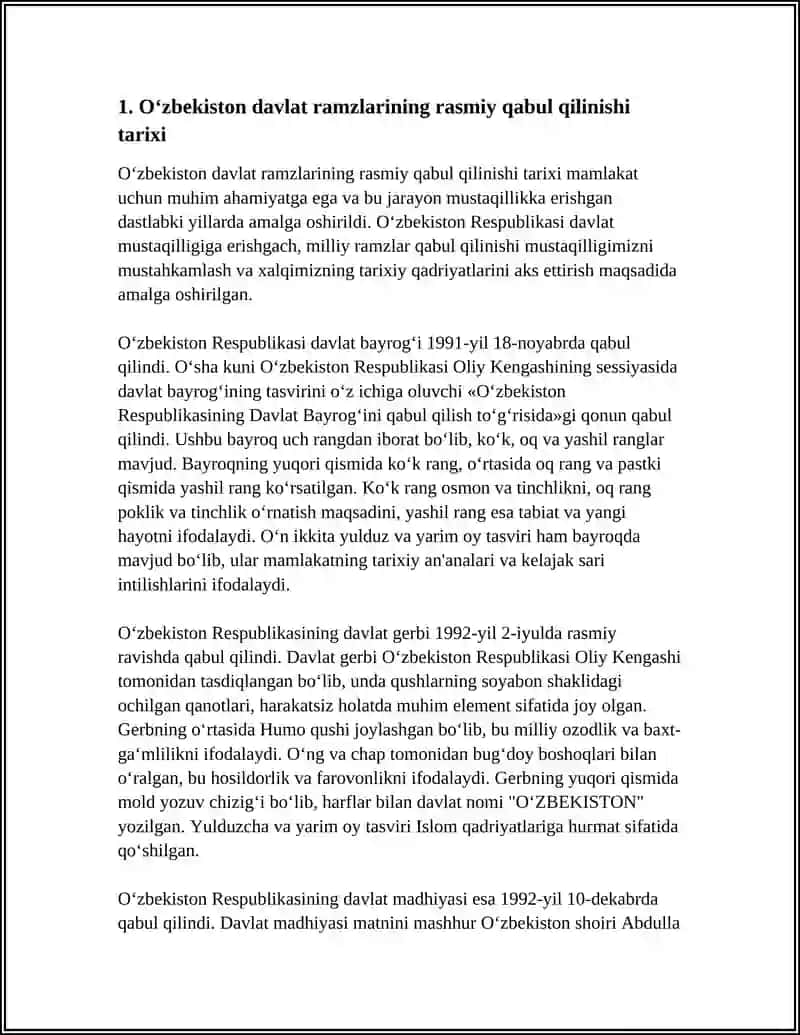Oʻzbekiston davlat ramzlarining qabul qilinishi tarixi 3