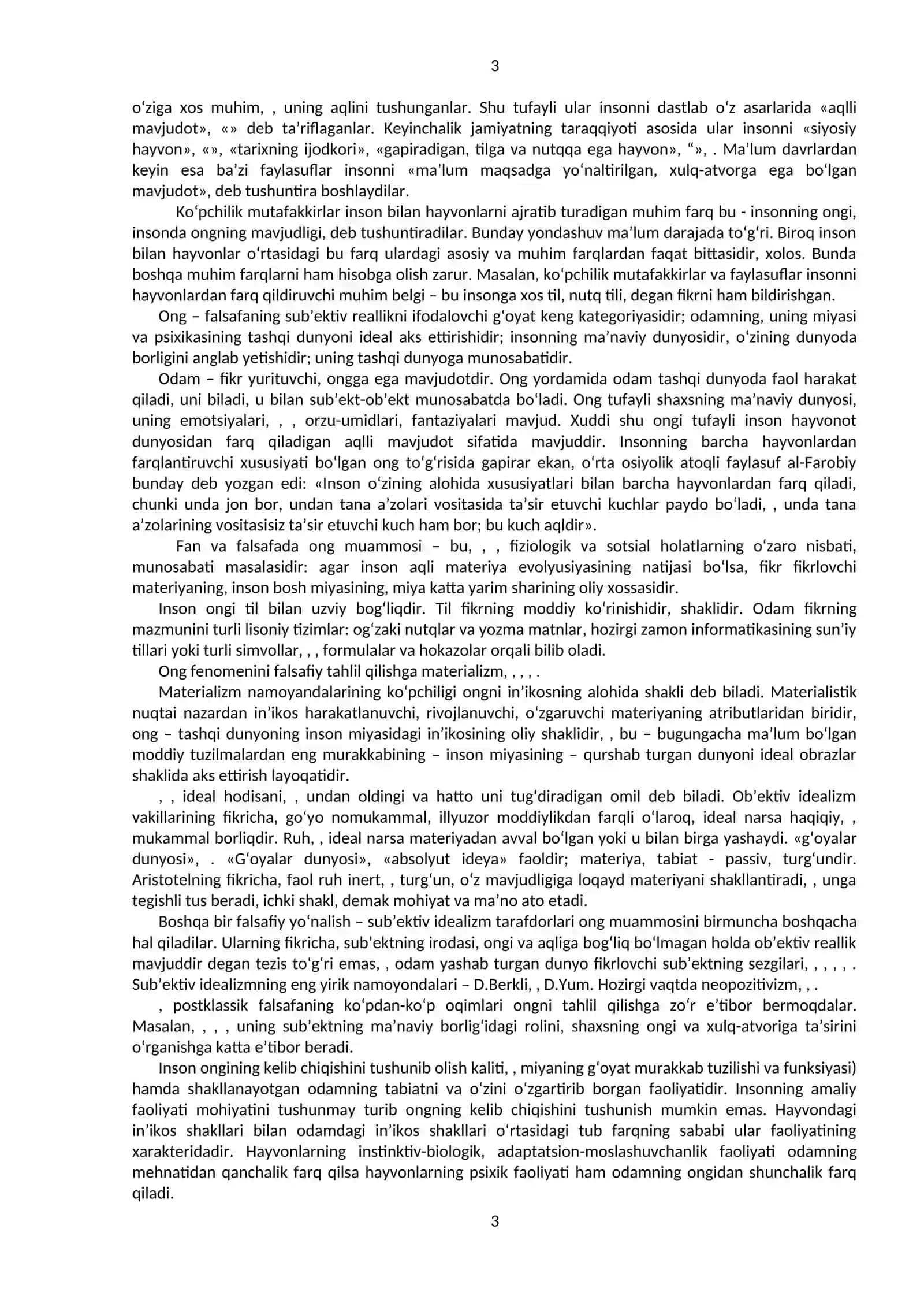 Inson falsafasi (Falsafiy antropologiya) 3
