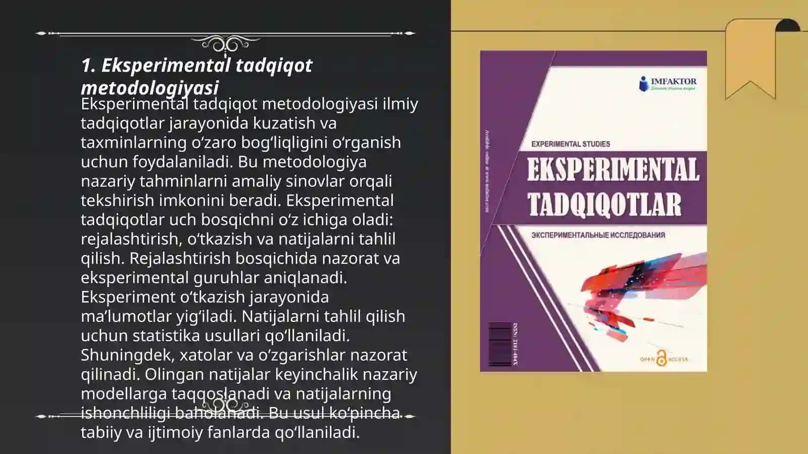 Eksperimental tadqiqot metodologiyasi 3