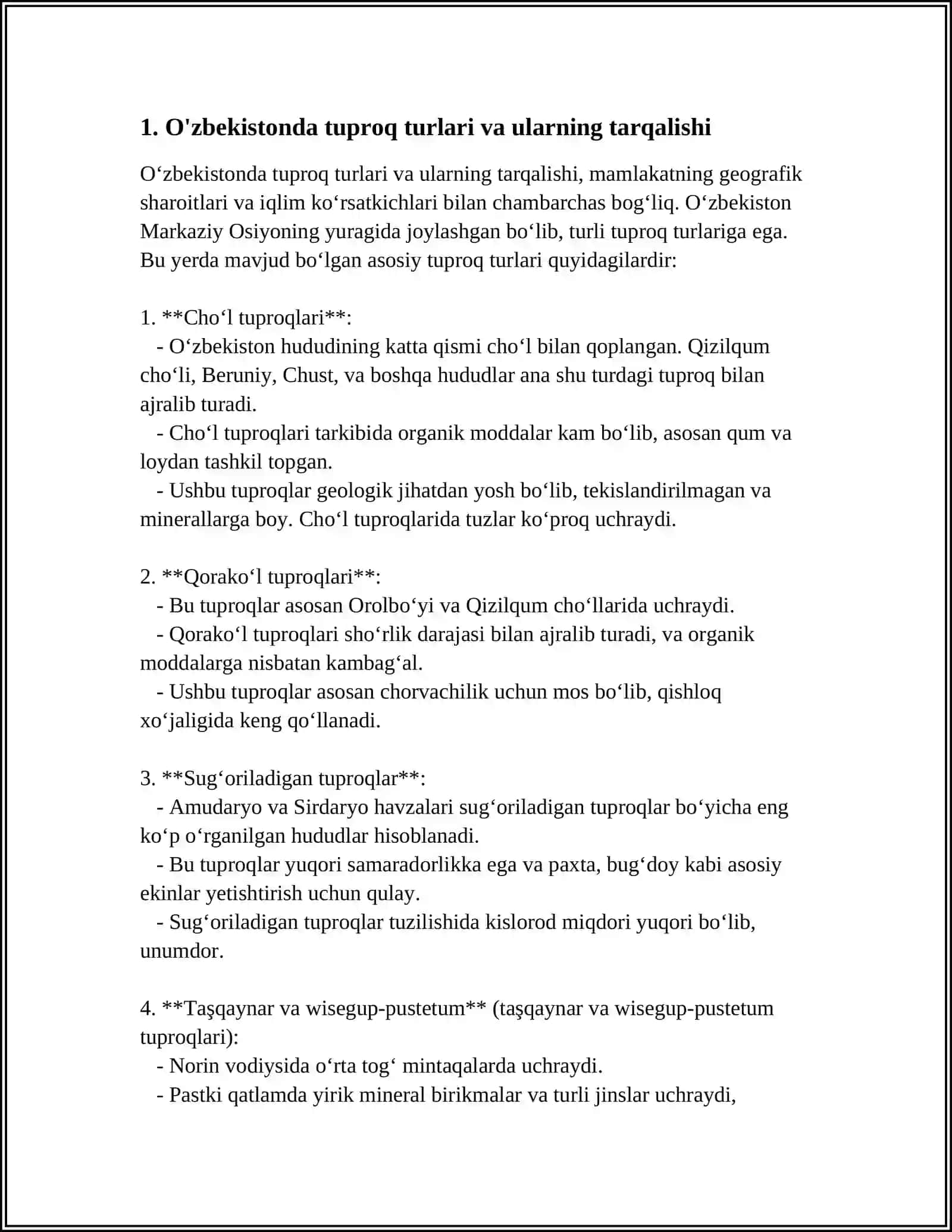 O'ZBEKISTONDA TUPROQLAR GEOGRAFIYASI FANINING RIVOJLANISHI 3