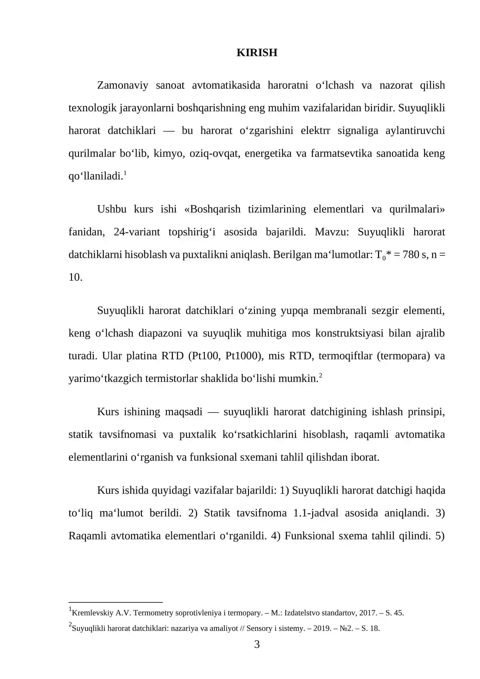 SUYUQLIKLI HARORAT DATCHIKLARNI HISOBLASH VA PUXTALIKNI ANIQLASH 3