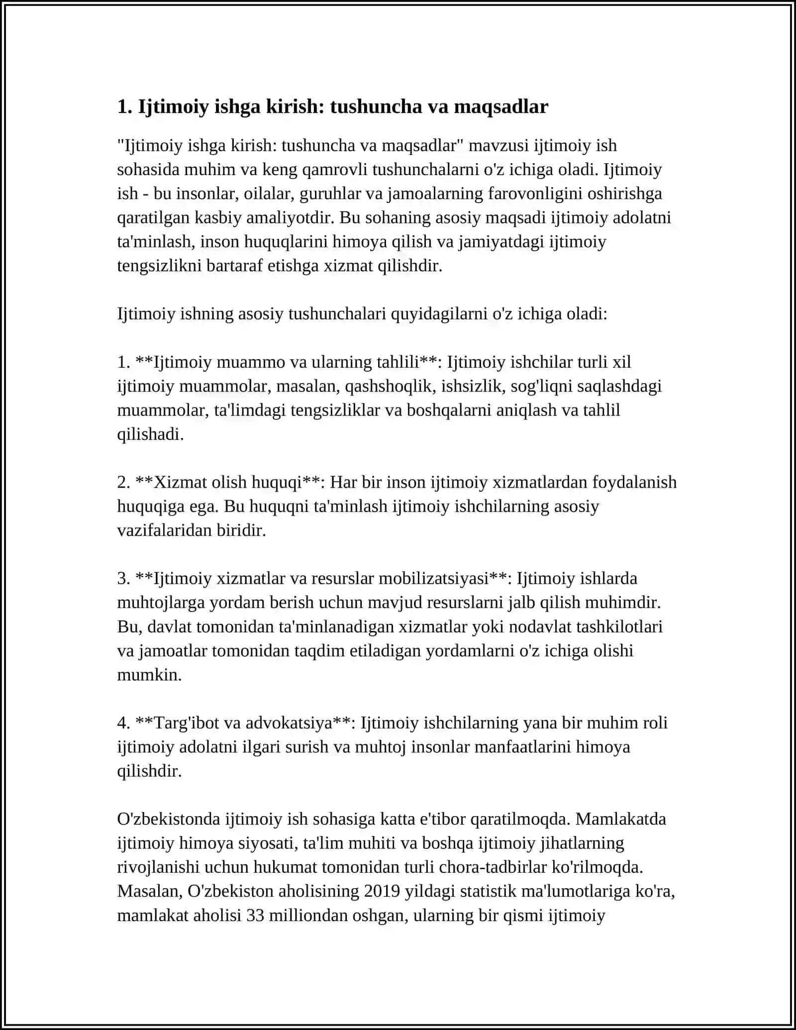Ijtimoiy ishga kirish: tushuncha va maqsadlar 3