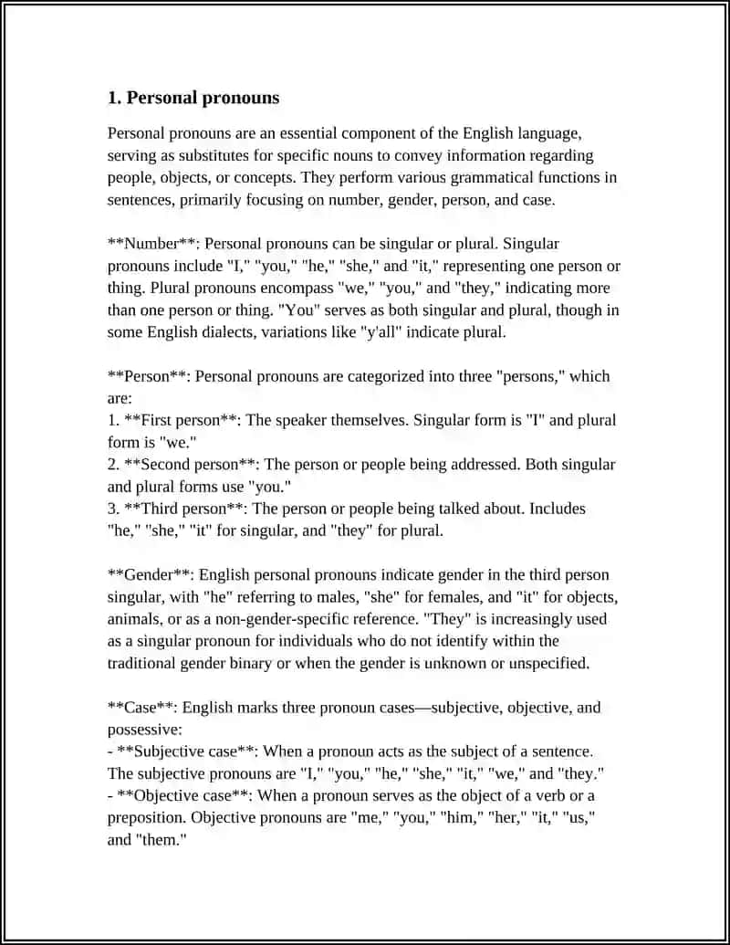 THE PRONOUNS 3