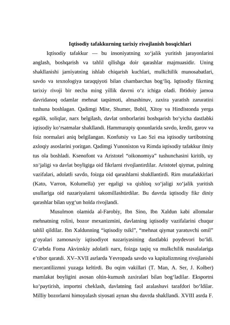Iqtisodiy tahlilning fan sifatida shakillanishi 3